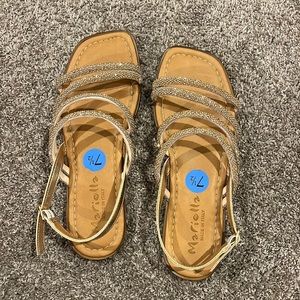 RoseGold Sparkling Flats size 7.5